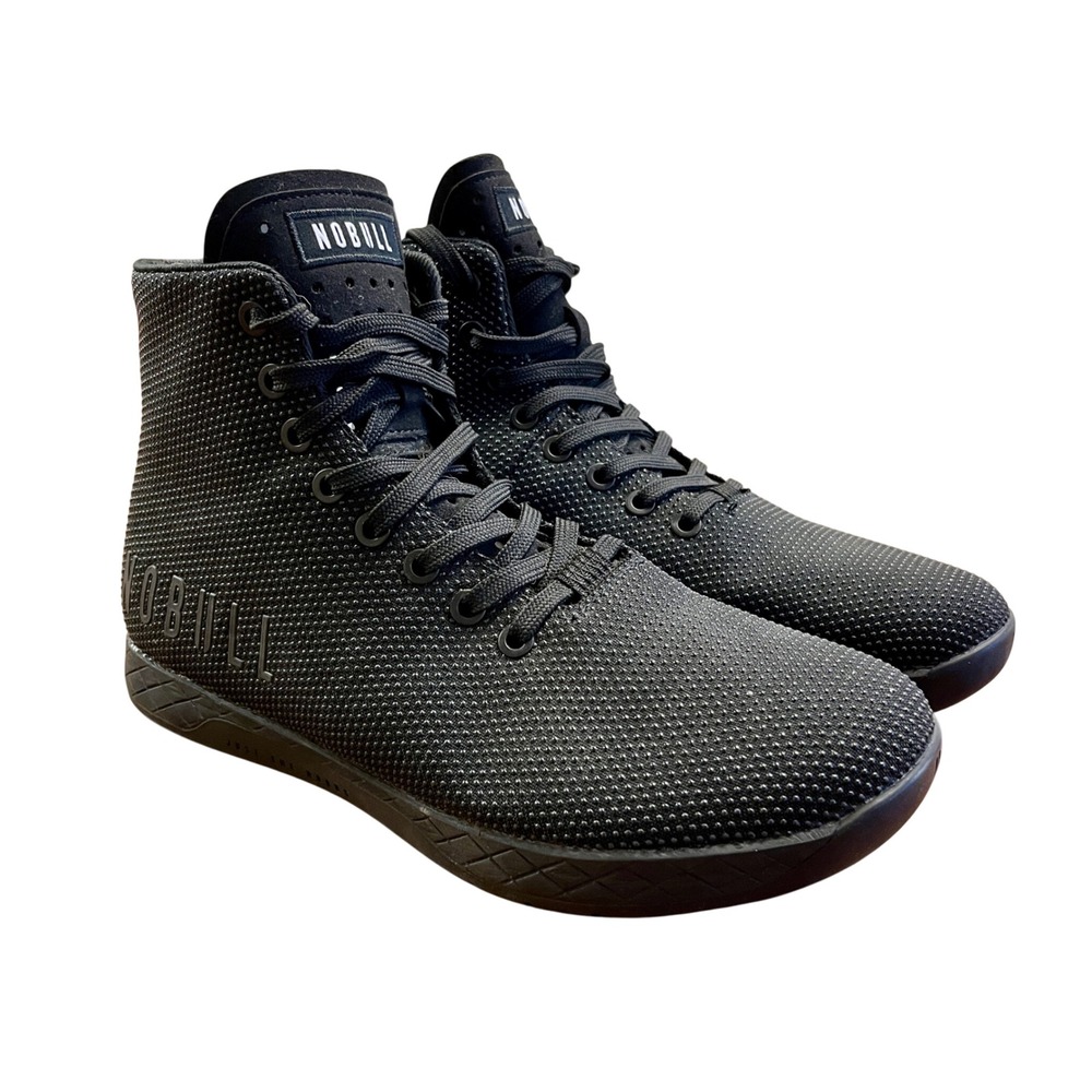 NOBULL Black Outwork High Top Training Sneakers‎ Shoes W 9.5 M 8 Crossfit Gym